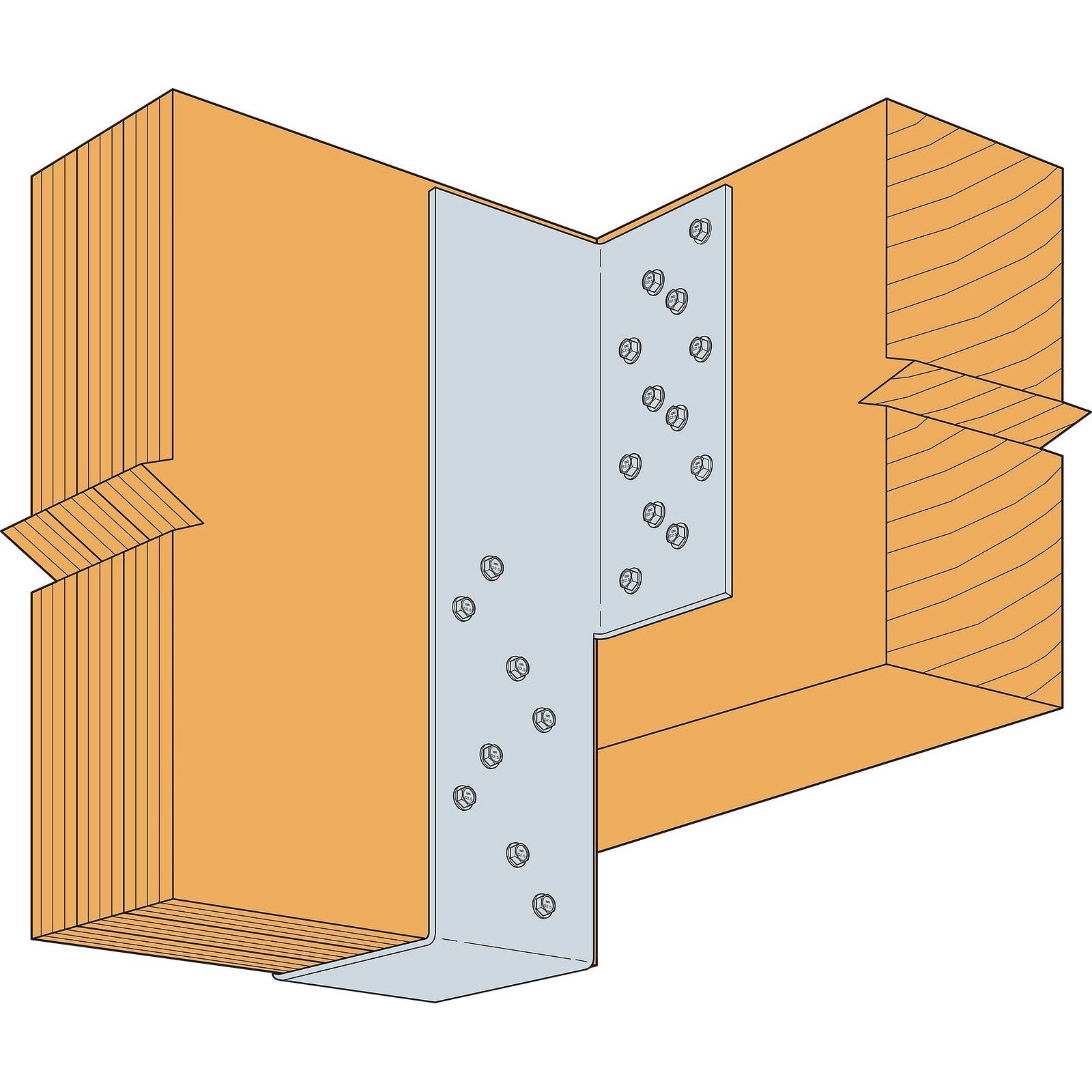 Simpson MGU Medium Capacity Girder Hanger, G90 Galvanized