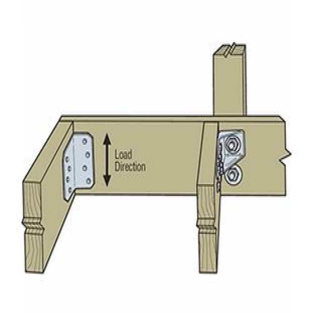 Simpson ML26Z 2 inch x 6 inch Medium L Angle Zmax Finish image 3 of 4