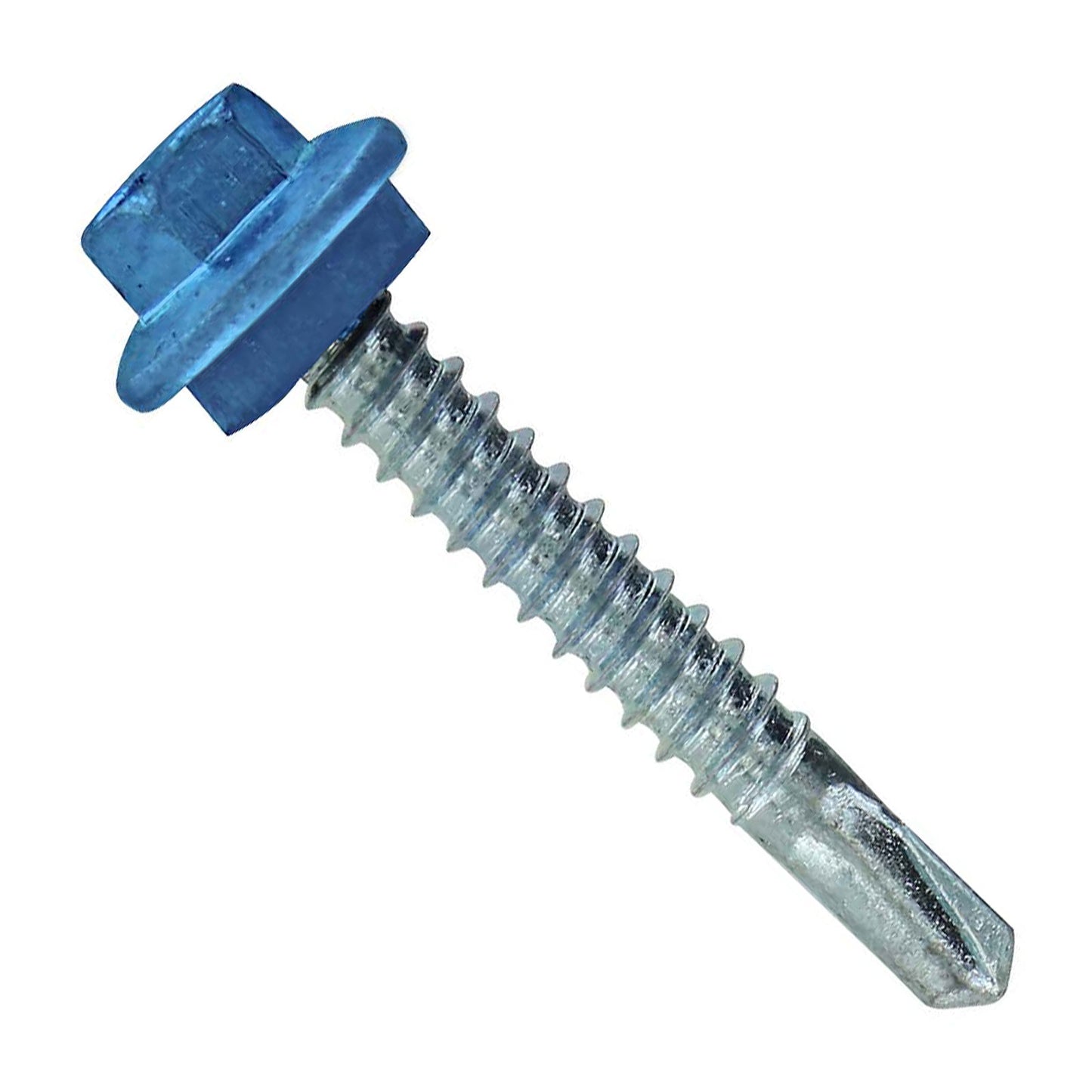 #12 X 112 inch Maxx Steelbinder Metal Roofing Screw Blue Pkg 250