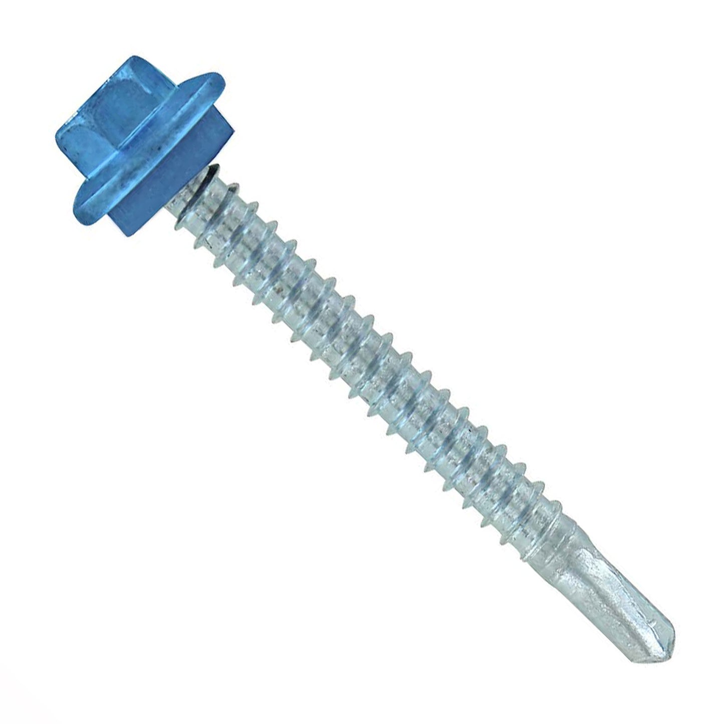 #12 x 2 inch Maxx Steelbinder Metal Roofing Screw Blue Pkg 250