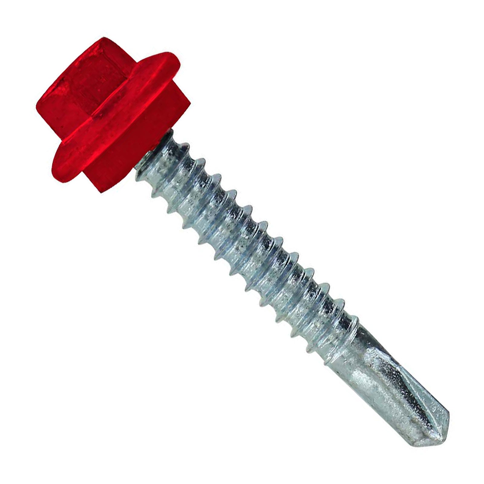 #12 X 112 inch Maxx Steelbinder Metal Roofing Screw Crimson Pkg 250