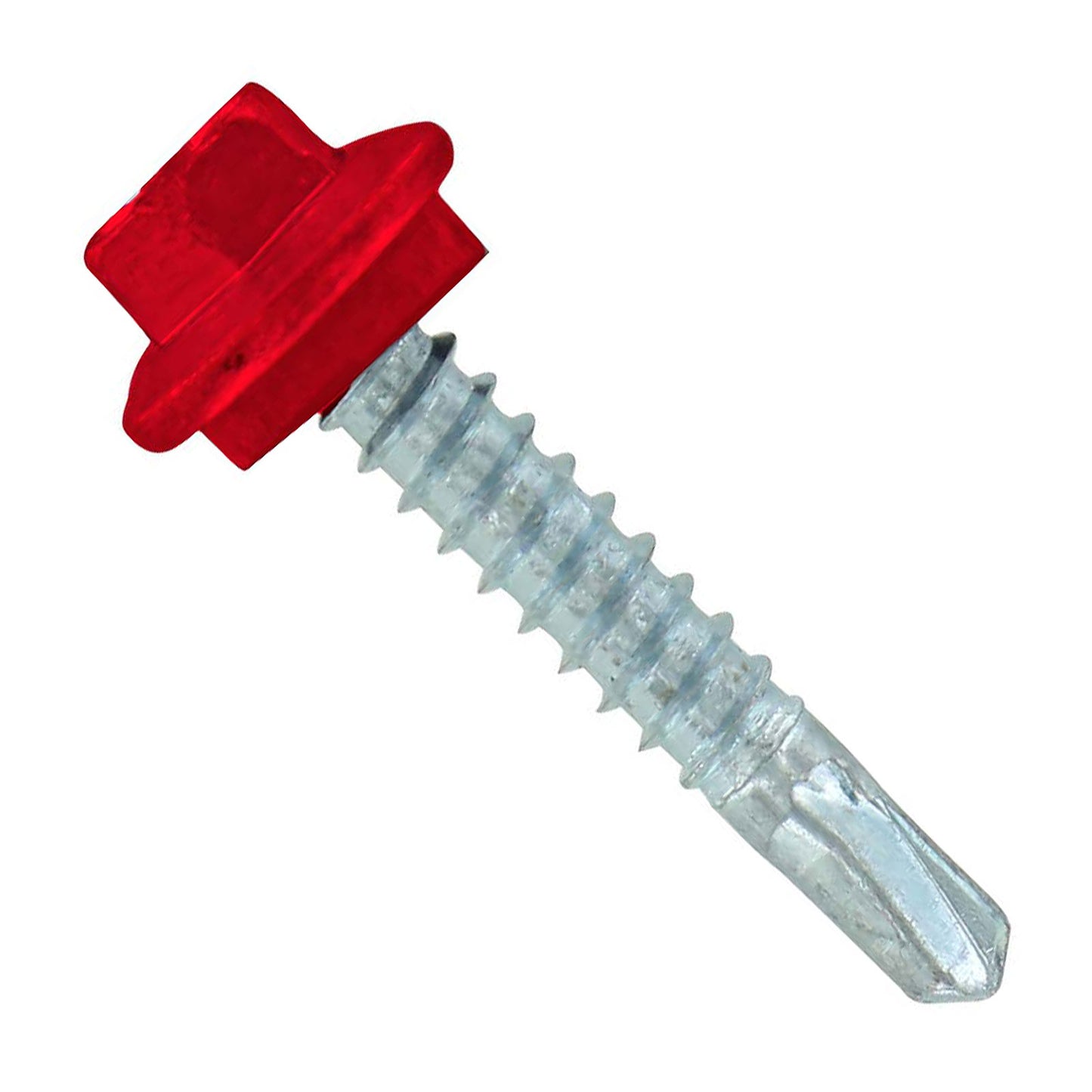 #12 X 114 inch Maxx Steelbinder Metal Roofing Screw Crimson Pkg 250