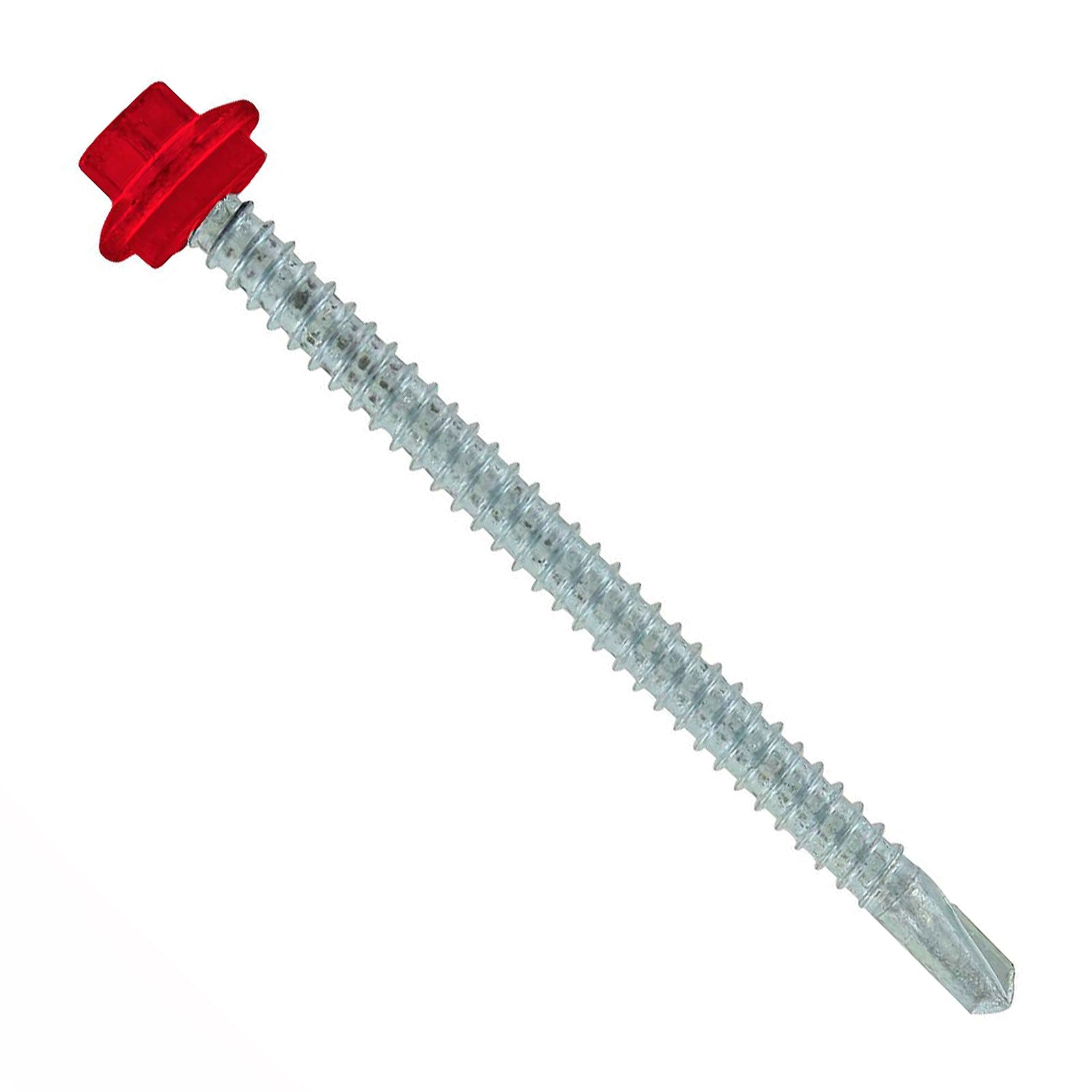 #12 x 3 inch Maxx Steelbinder Metal Roofing Screw Crimson Pkg 250