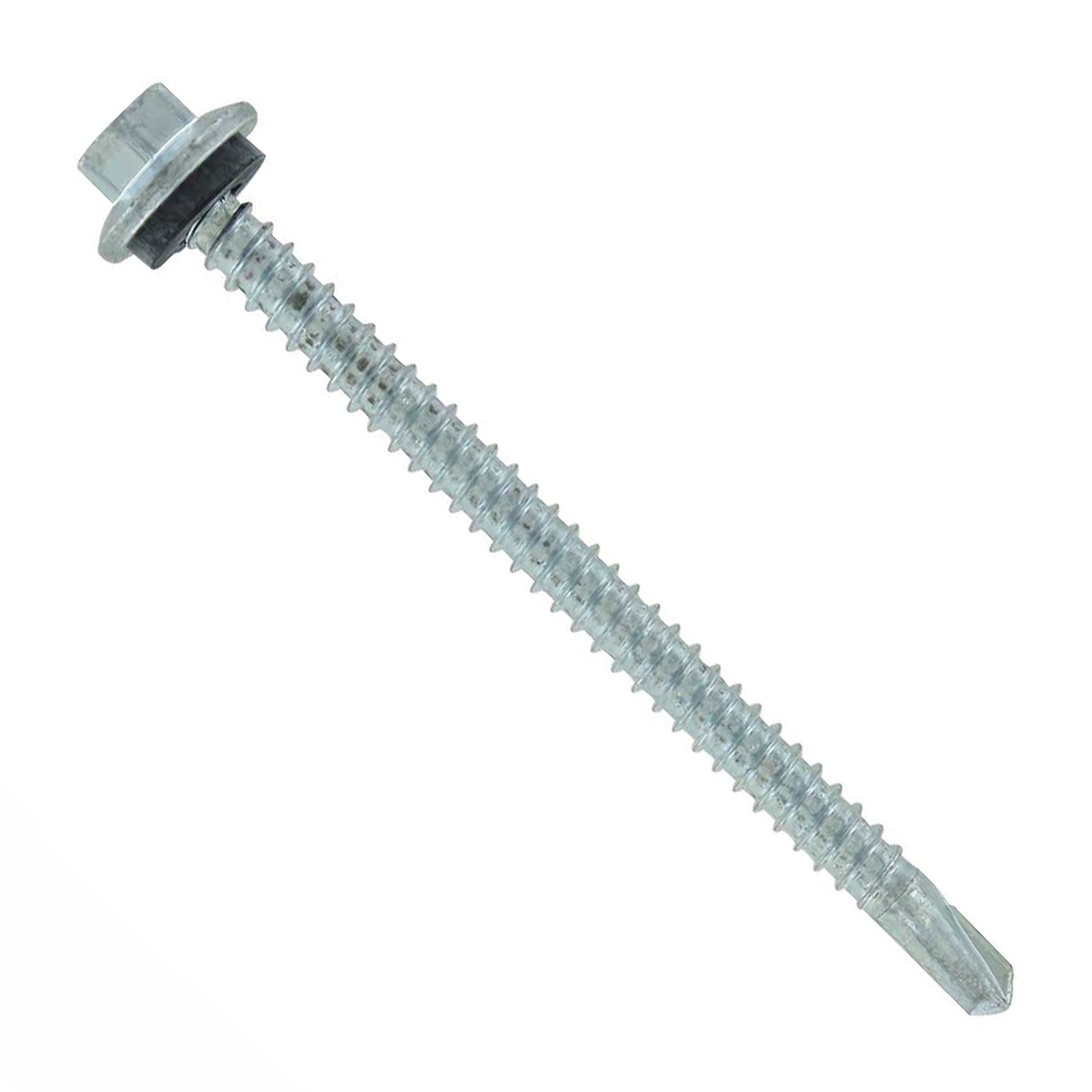 #12 x 3 inch Maxx Steelbinder Metal Roofing Screw Galvanized Pkg 250