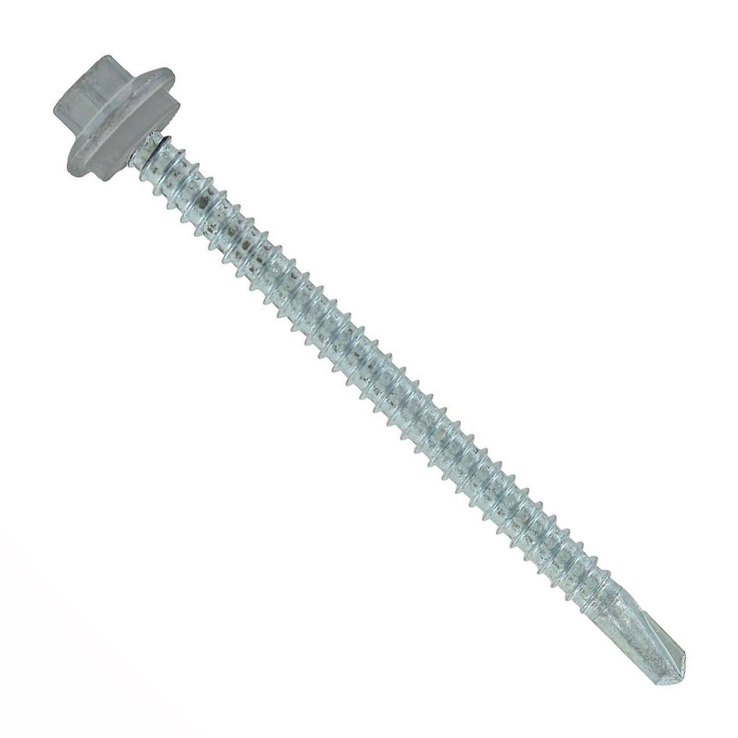 #12 x 3 inch Maxx Steelbinder Metal Roofing Screw Light Gray Pkg 250