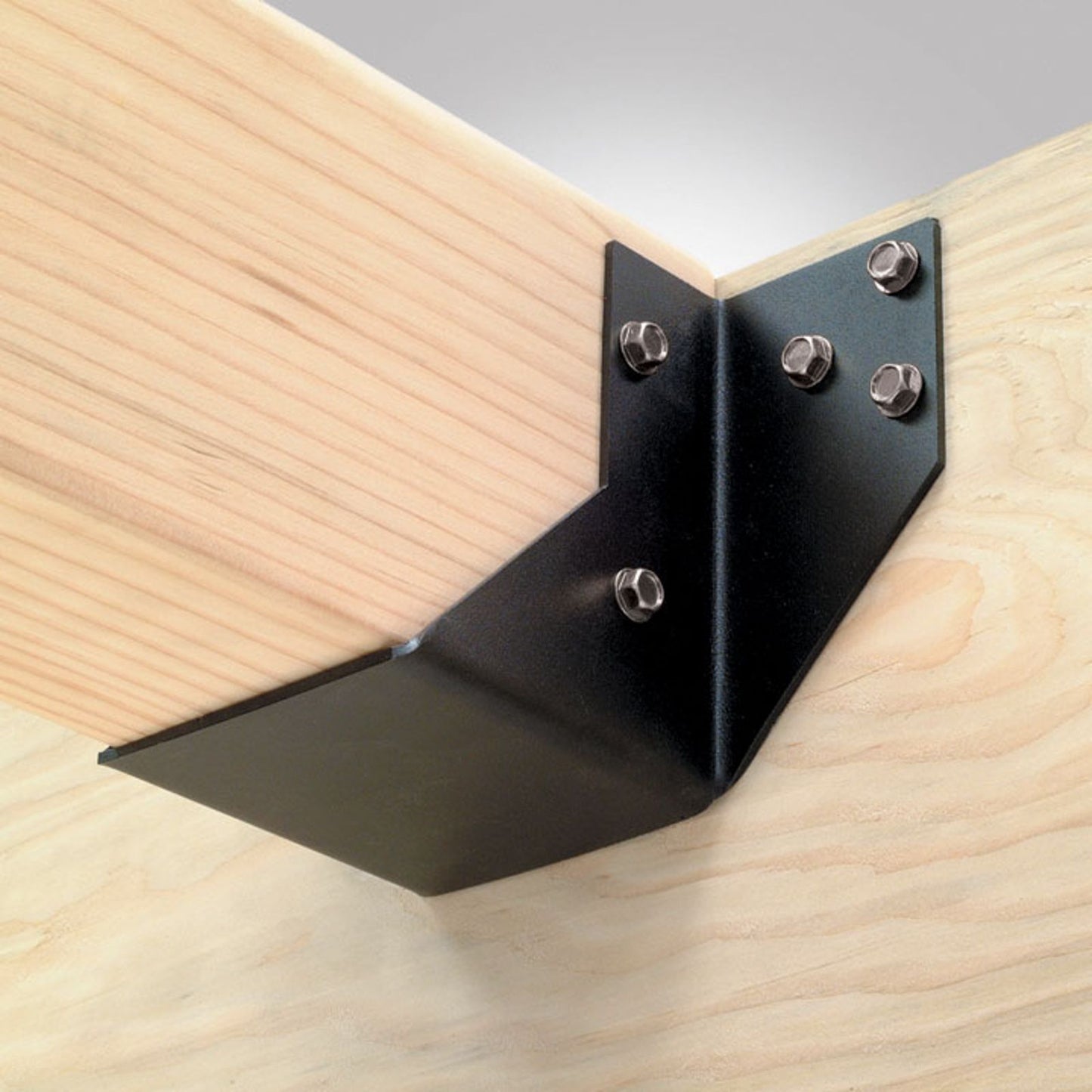 Simpson OHU414SDS3 4x14 Ornamental Joist Hanger Black Powder Coated wSDS Screws Gray image 2 of 2