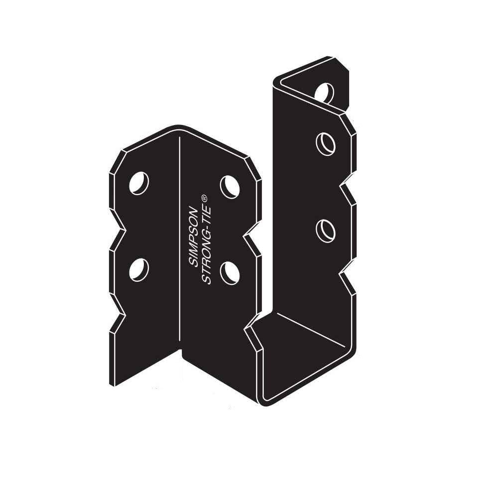 Simpson OU614 6x14 Ornamental Joist Hanger Black Powder Coated image 1 of 2