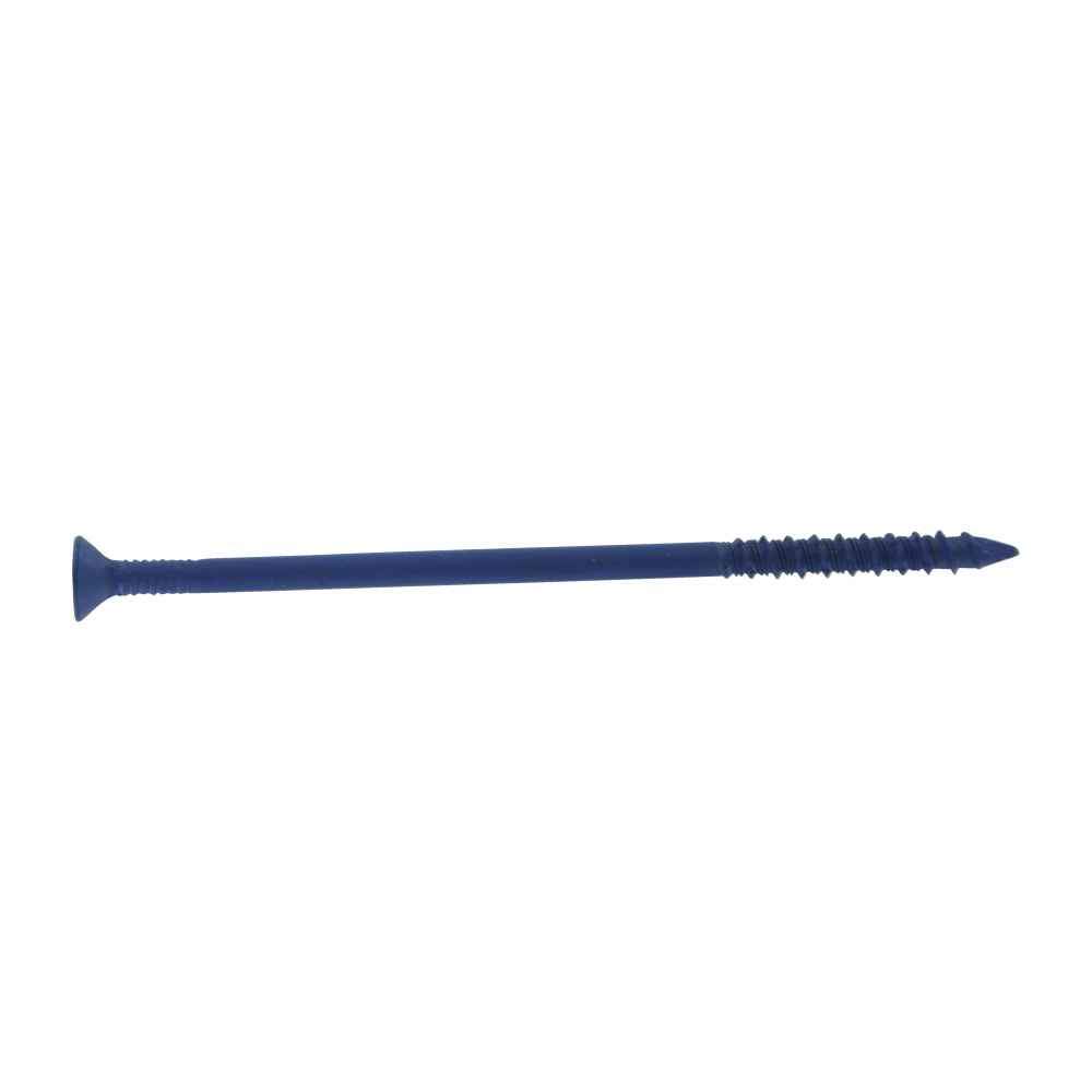 1/4" x 6" Tapcon Blue Flat Head Concrete Screw, T-25 Star Drive, Pkg 100