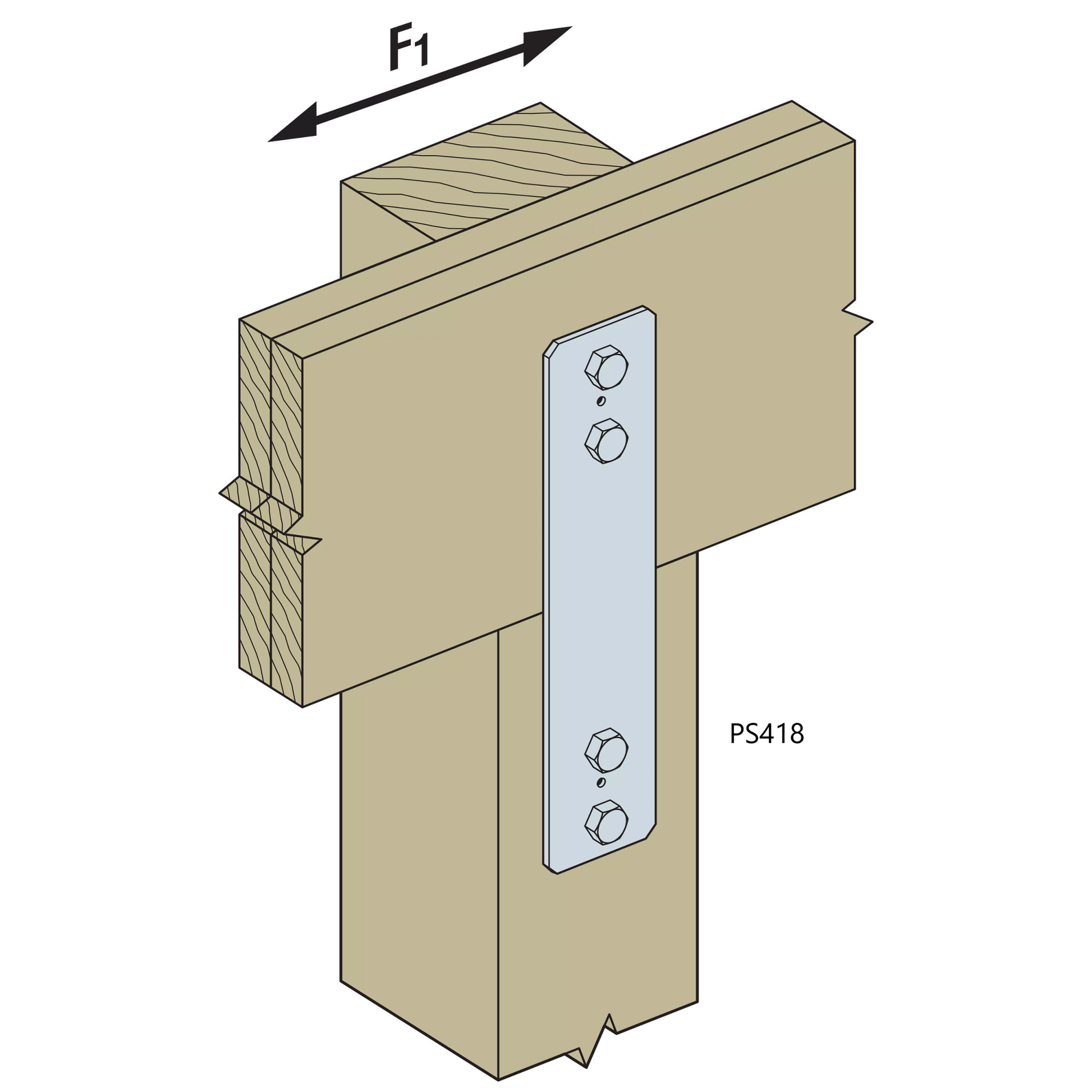 PS418 Piling Strap Illustration