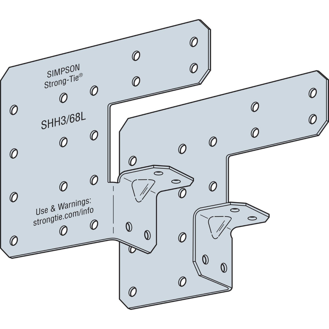 Simpson SHH3/68-KT24 Steel Header Hanger 4-3/8