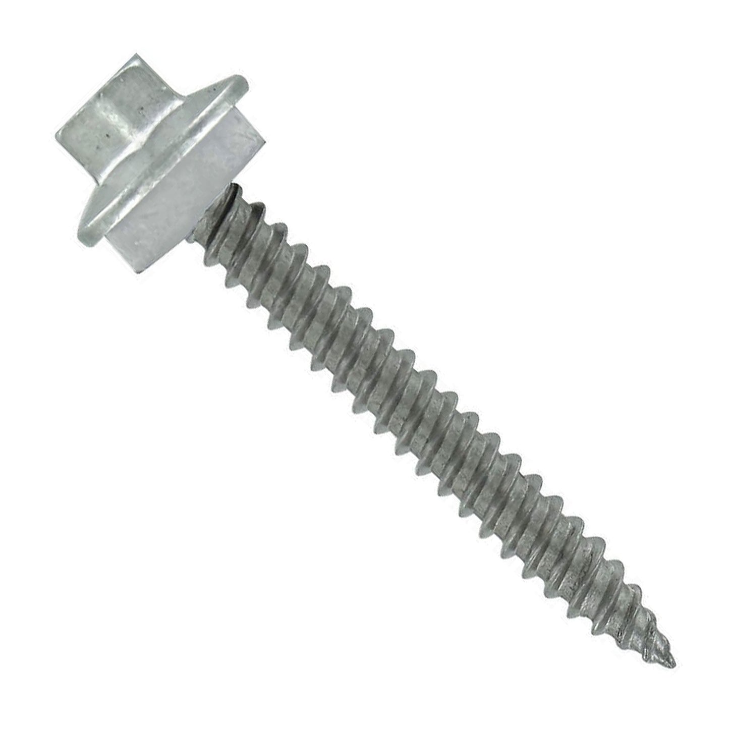 #10 x 112 inch SS Woodbinder Metal Roofing Screw Light Gray Pkg 250