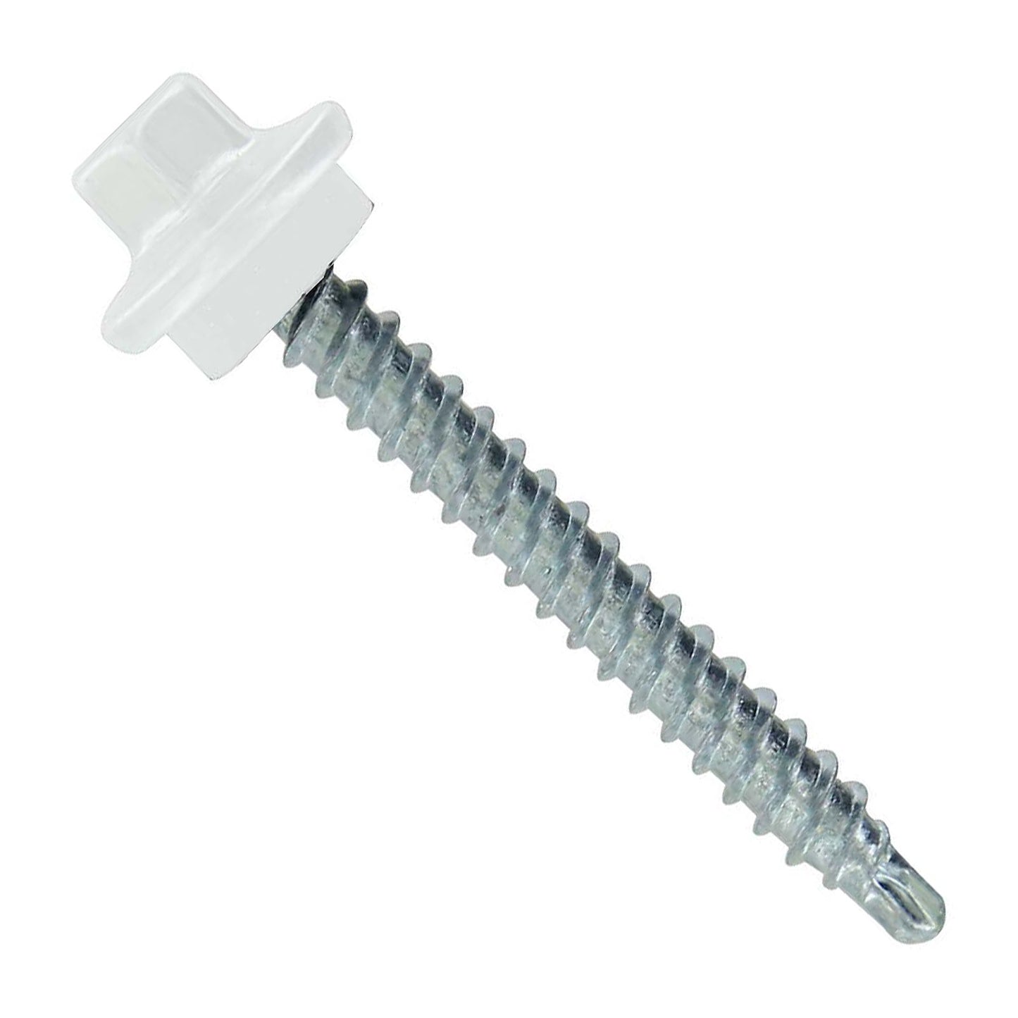 #9 x 112 inch STXL Woodbinder Metal Roofing Screw Bright White Pkg 250