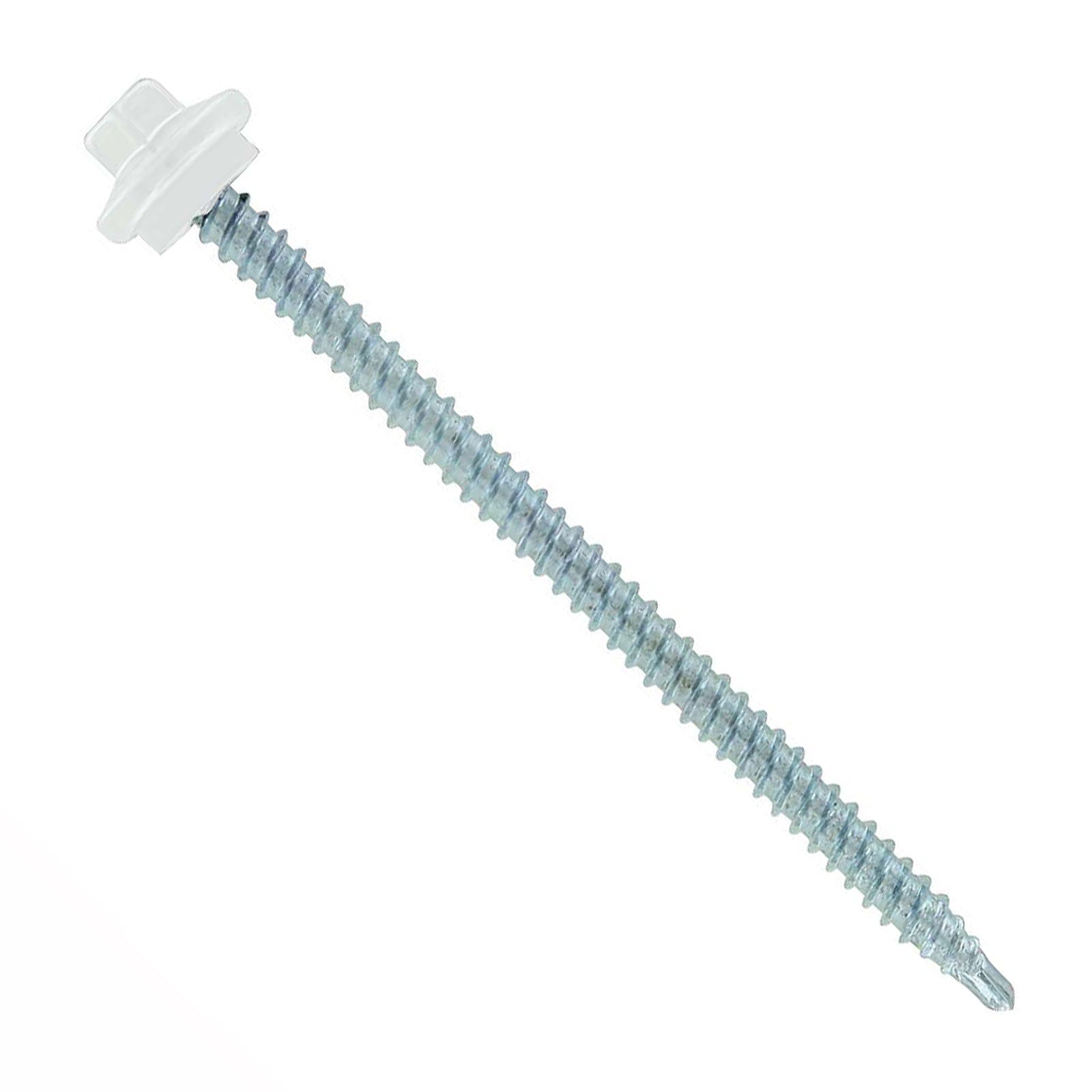 #9 x 3 inch STXL Woodbinder Metal Roofing Screw Bright White Pkg 250