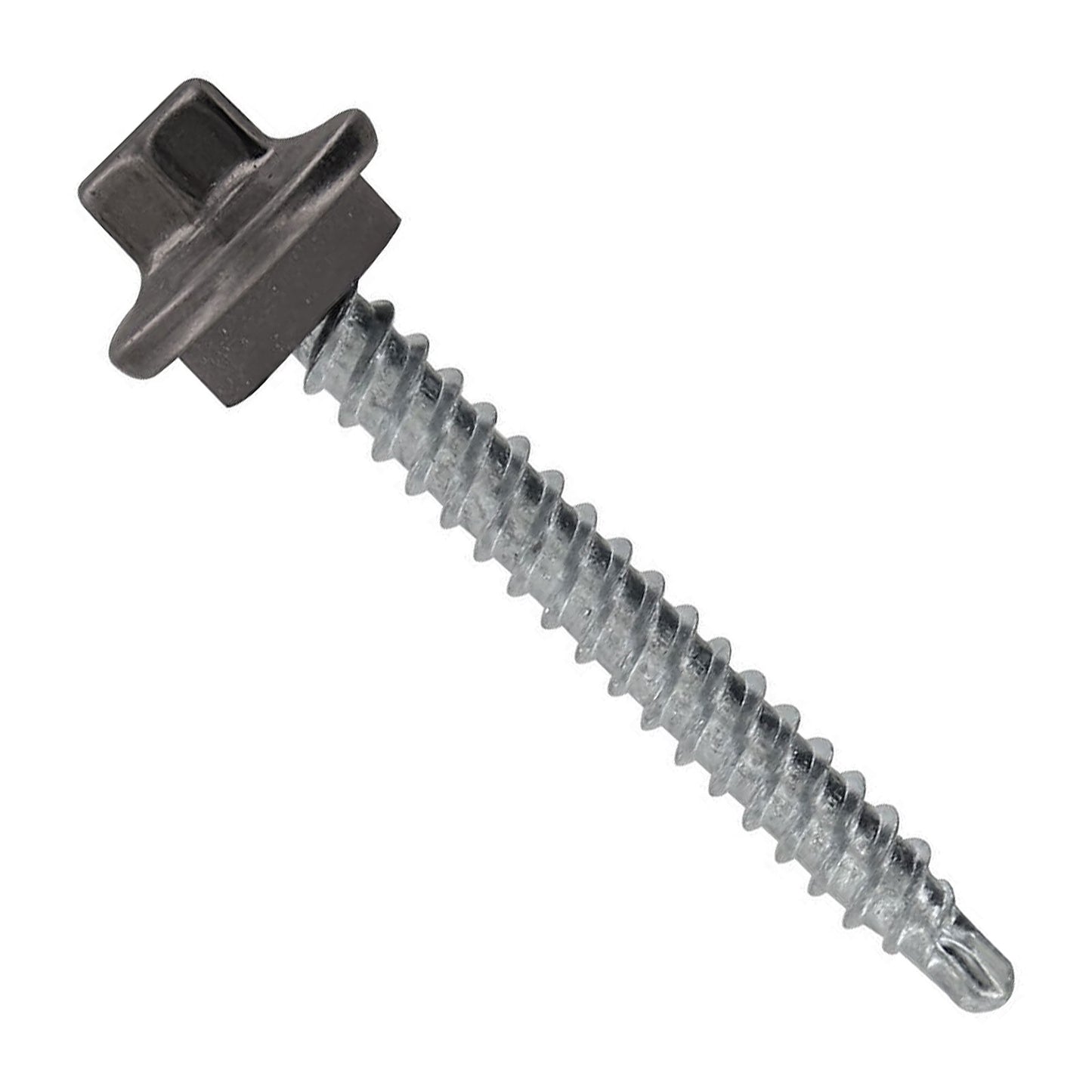 #9 x 112 inch STXL Woodbinder Metal Roofing Screw Charcoal Gray Pkg 250