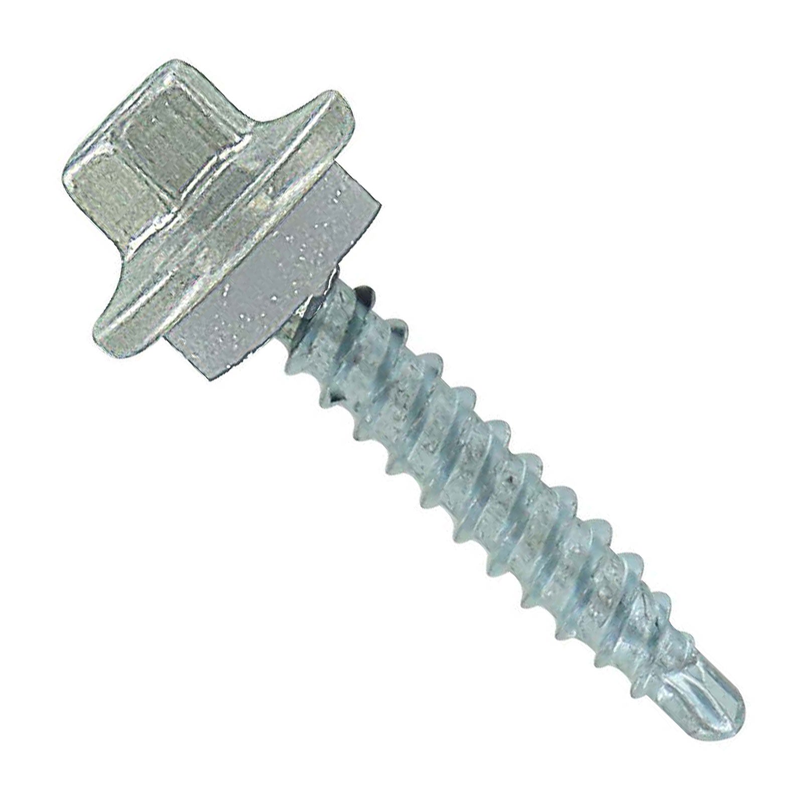 #9 x 1 inch STXL Woodbinder Metal Roofing Screw Light Gray Pkg 250