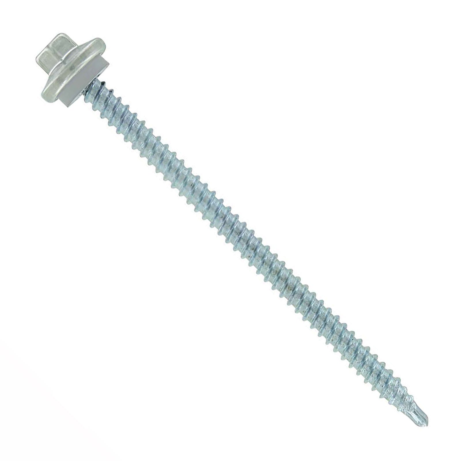 #9 x 3 inch STXL Woodbinder Metal Roofing Screw Light Gray Pkg 250