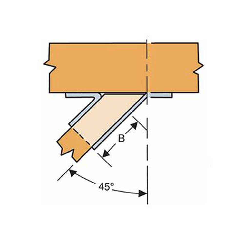 Simpson HB5.50/11.88 Top Flange I-Joist Hanger - G90 Galvanized