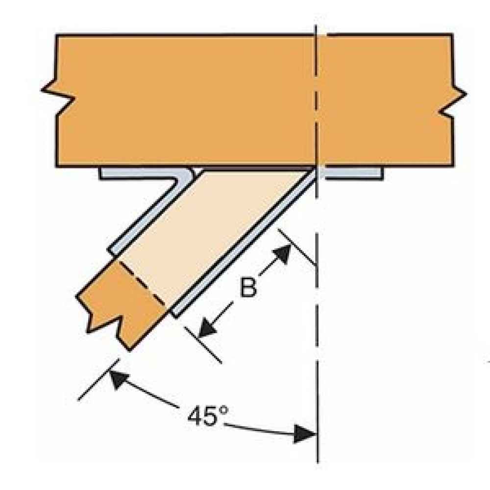 Simpson SUL26Z Joist Hanger Skewed Left ZMAX Finish image 3 of 4