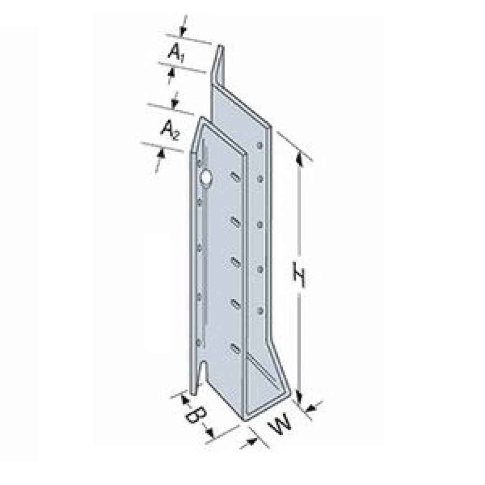 Simpson SUL26Z Joist Hanger Skewed Left ZMAX Finish image 4 of 4