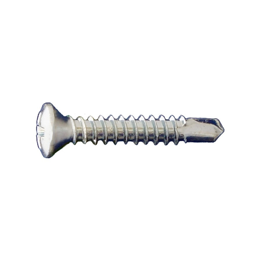 #8 x 112 inch SelfDrilling Metal Screw Phillips Oval Head Zinc Pkg 5000