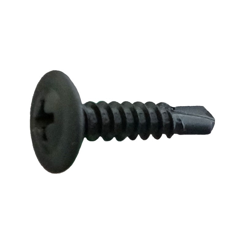 #8 x 34 inch Phillips Modified Truss Wafer SelfDrilling Screw Black Phosphate Pkg 8000