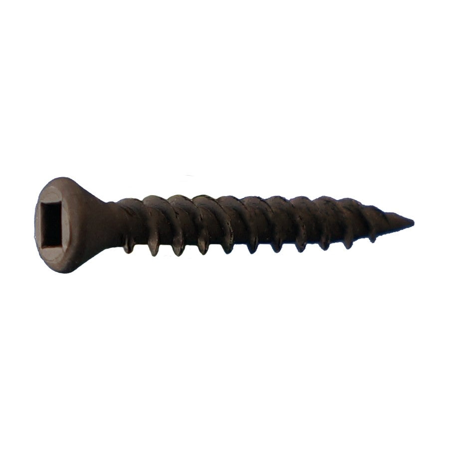 #6 x 158 inch Trim Head Square Drive Drywall Screw Black Phosphate Pkg 5000