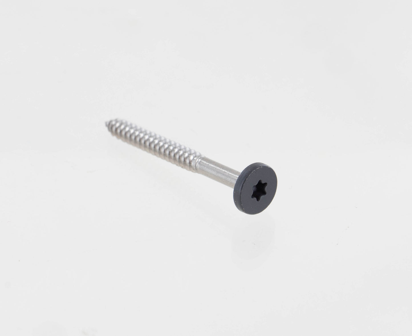 #8 x 1-3/4" Composite Fascia Screws, 316 Stainless Steel - Gray 04, Pkg 75