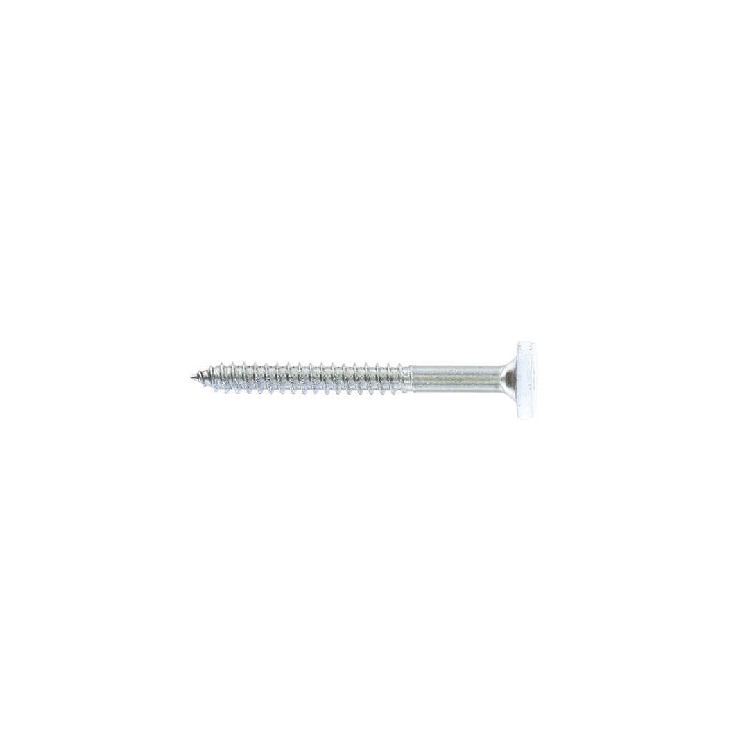 #8 x 1-3/4" Composite Fascia Screws, 316 Stainless Steel - White 01, Pkg 75