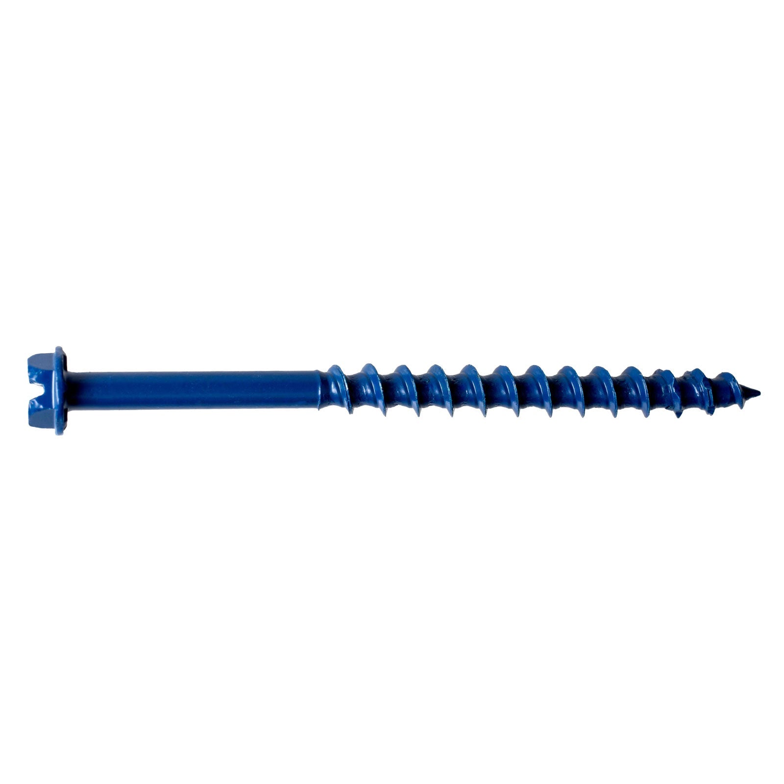 3/16" x 2-3/4" Strong-Tie Hex Head Titen Turbo Screw Anchor, Blue Zinc, Pkg 100