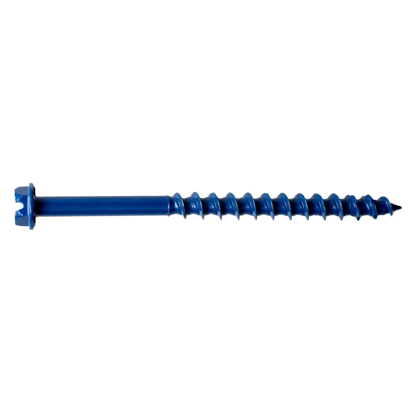 3/16" x 2-3/4" Strong-Tie Hex Head Titen Turbo Screw Anchor, Blue Zinc, Pkg 8