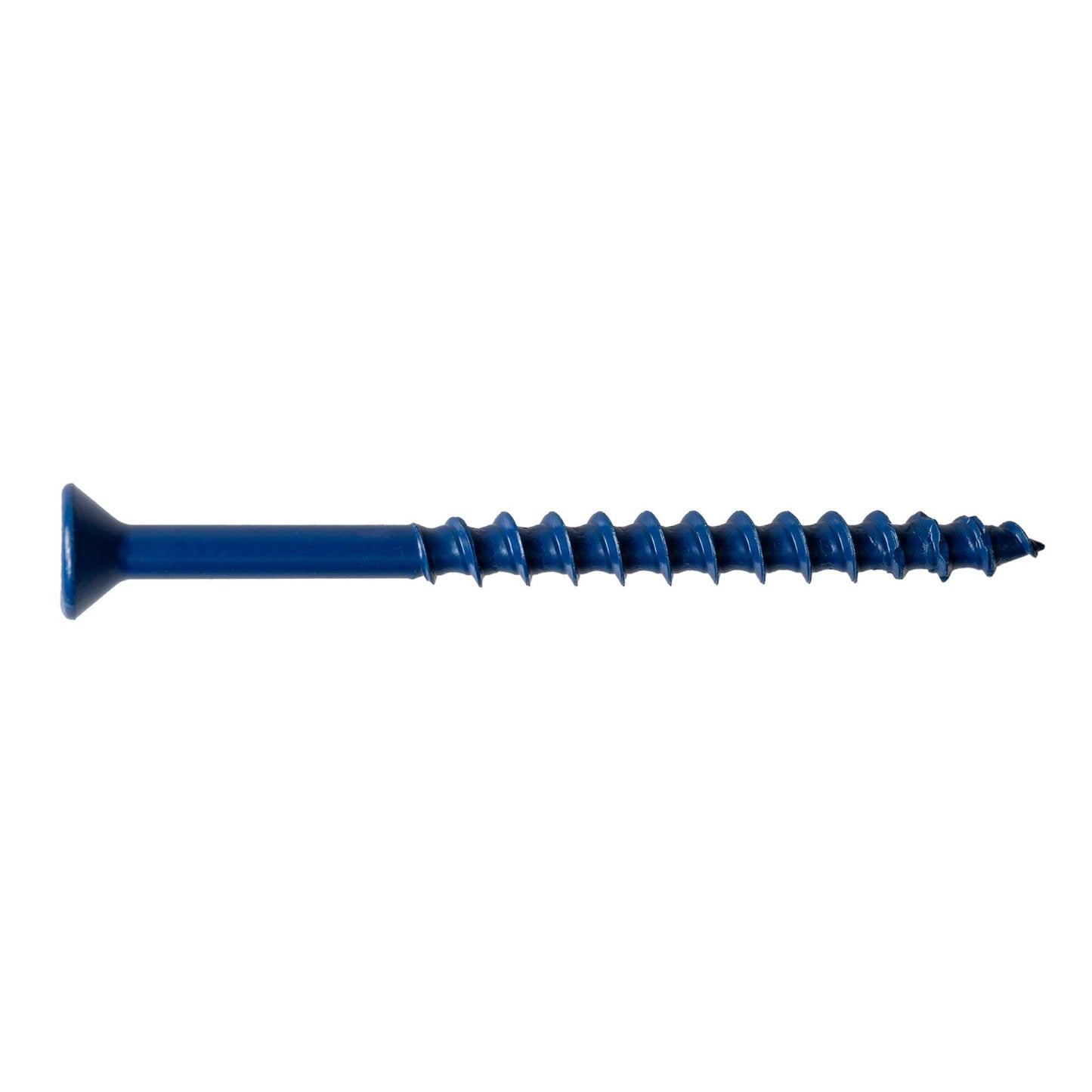 3/16" x 2-3/4" Strong-Tie Flat Head Titen Turbo Screw Anchor, Blue Zinc, Pkg 100