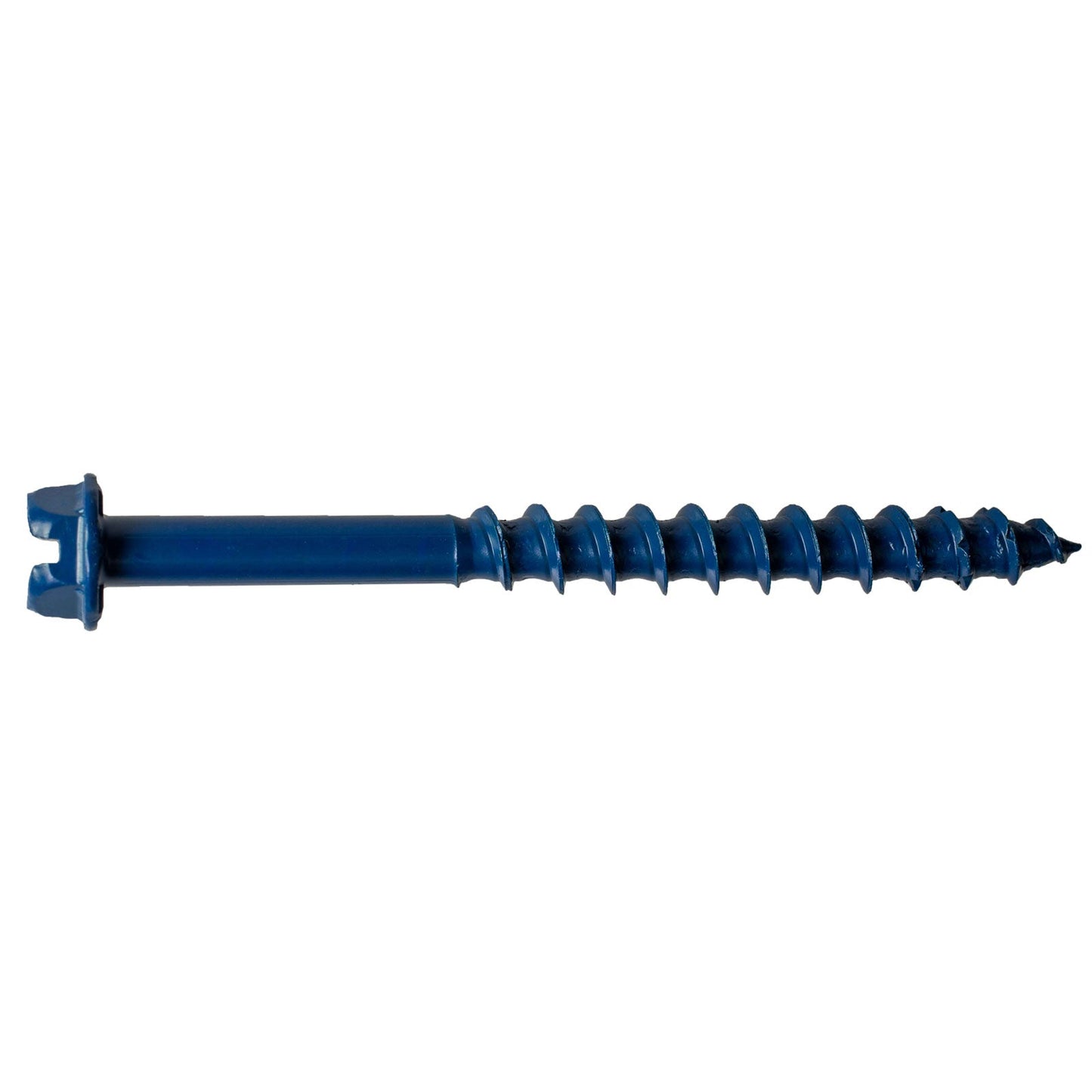 1/4"-2-3/4" Strong-Tie Hex Head Titen Turbo Screw Anchor, Blue Zinc, Pkg 75