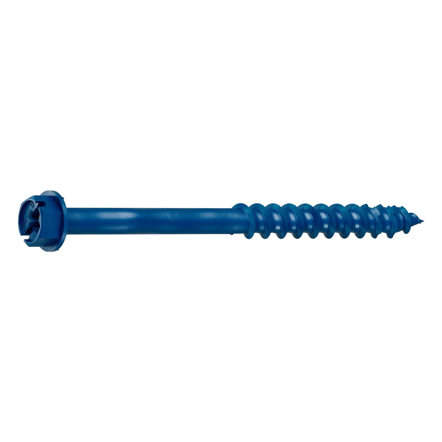 1/4"-3-1/4" Strong-Tie Hex Head Titen Turbo Screw Anchor, Blue Zinc, Pkg 100