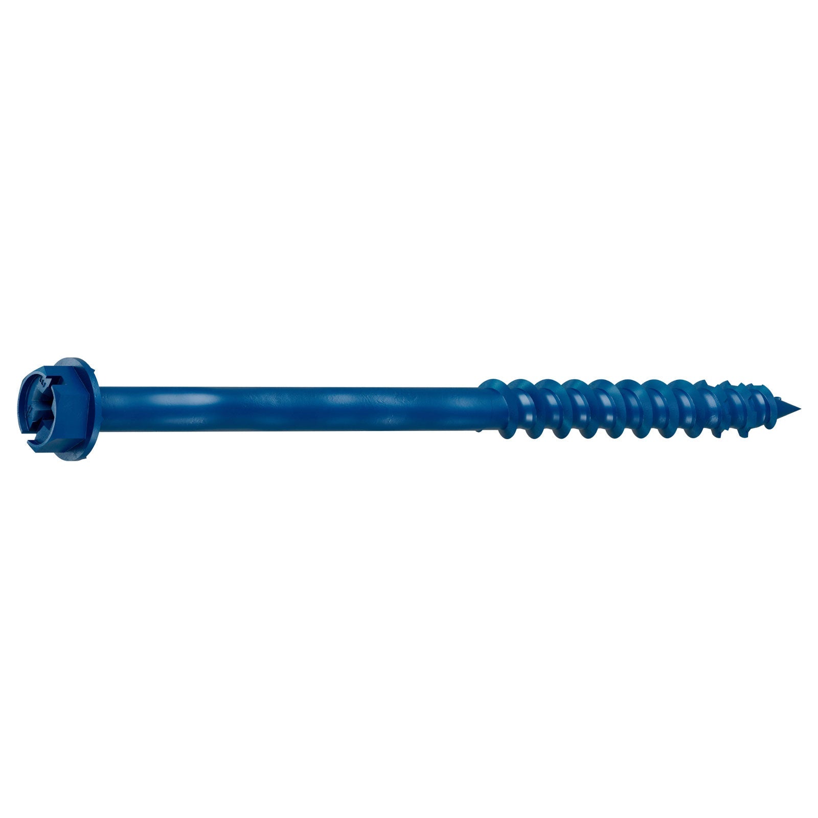 1/4"-3-3/4" Strong-Tie Hex Head Titen Turbo Screw Anchor, Blue Zinc, Pkg 100