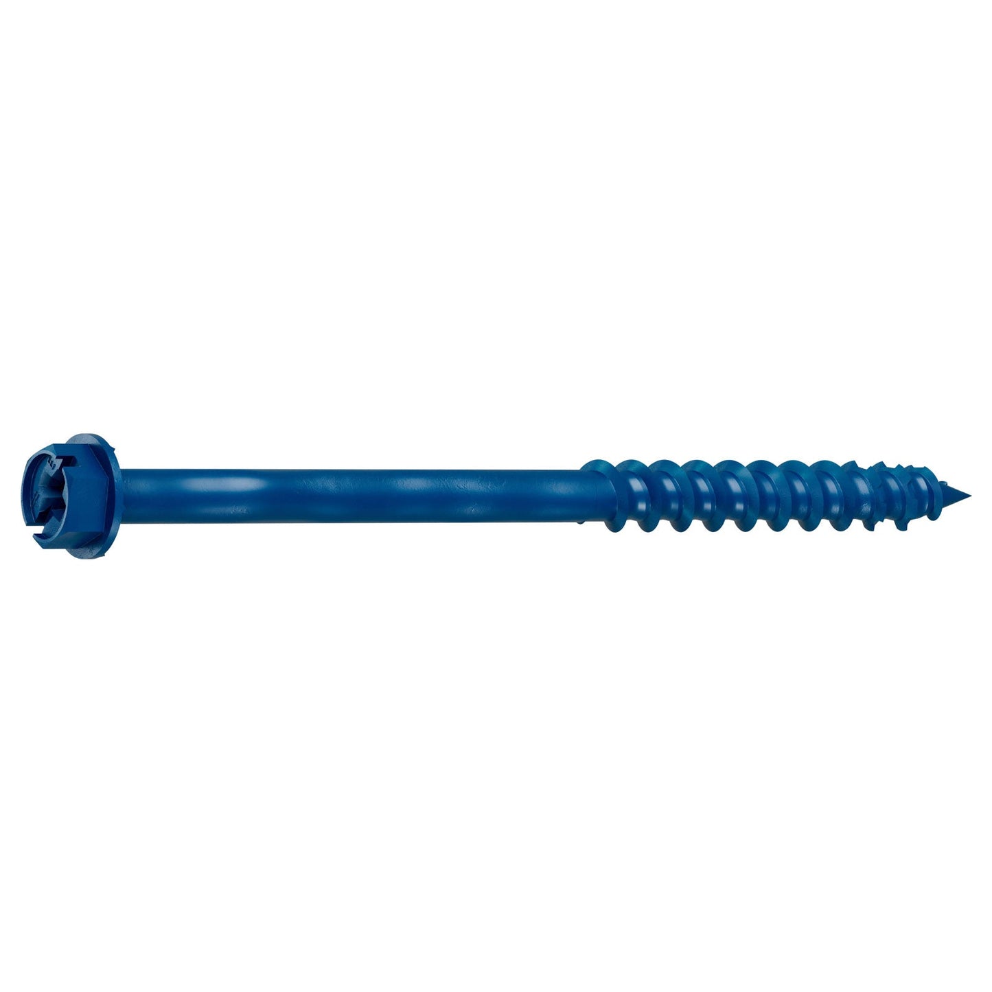 1/4" x 3-3/4" Strong-Tie Hex Head Titen Turbo Screw Anchor, Blue Zinc, Pkg 25