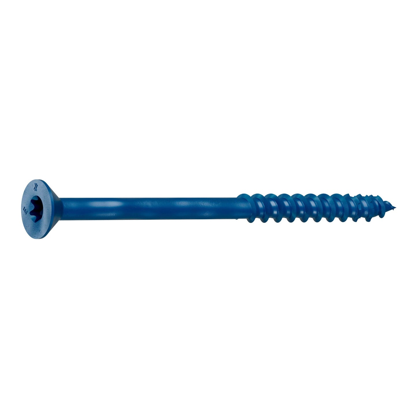 1/4" x 3-3/4" Strong-Tie Flat Head Titen Turbo Screw Anchor, Blue Zinc, Pkg 100