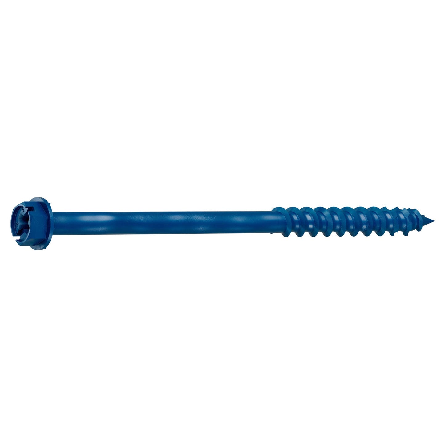 1/4" x 4" Strong-Tie Hex Head Titen Turbo Screw Anchor, Blue Zinc, Pkg 100