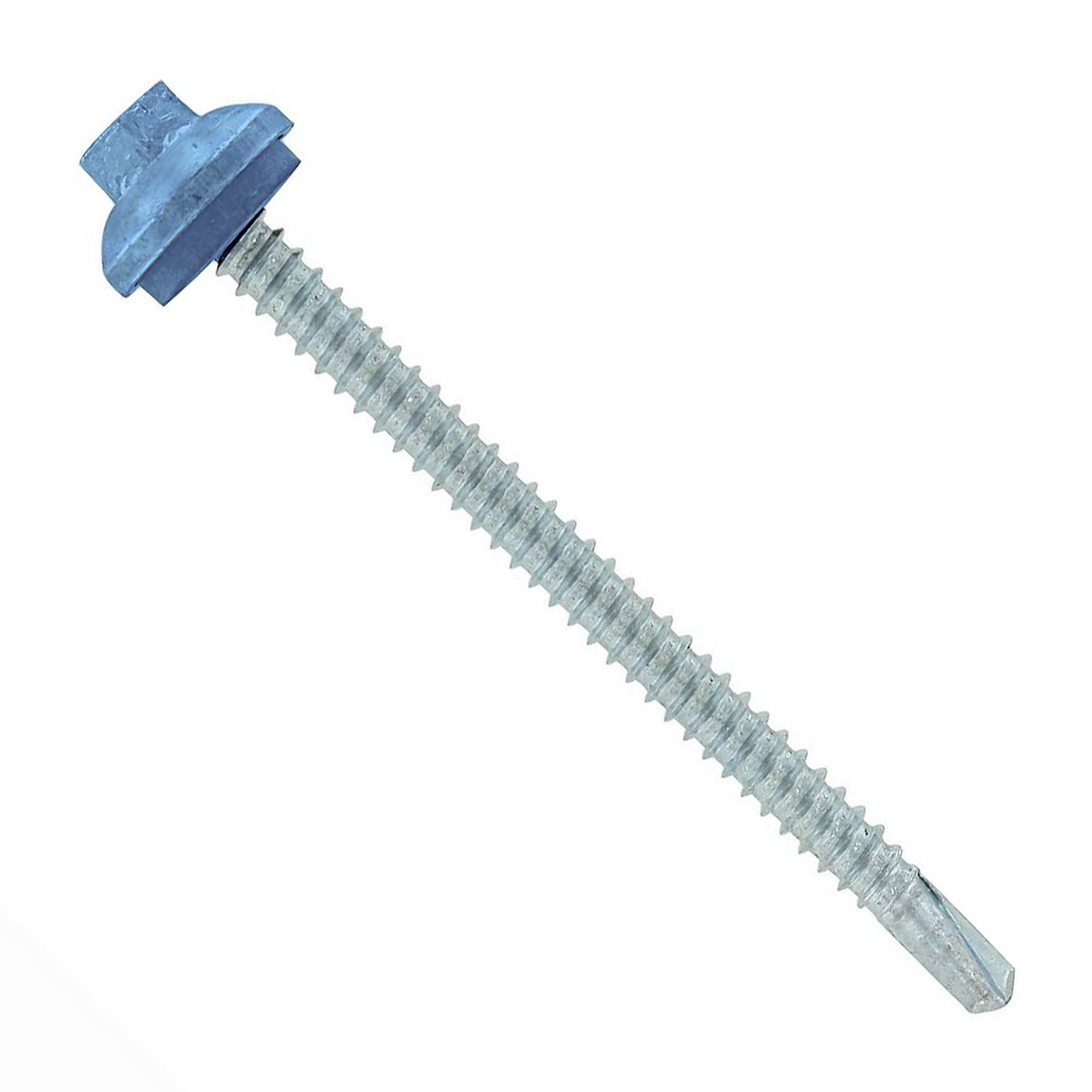 #12 x 3 inch ZXL Steelbinder Metal Roofing Screw Blue Pkg 250