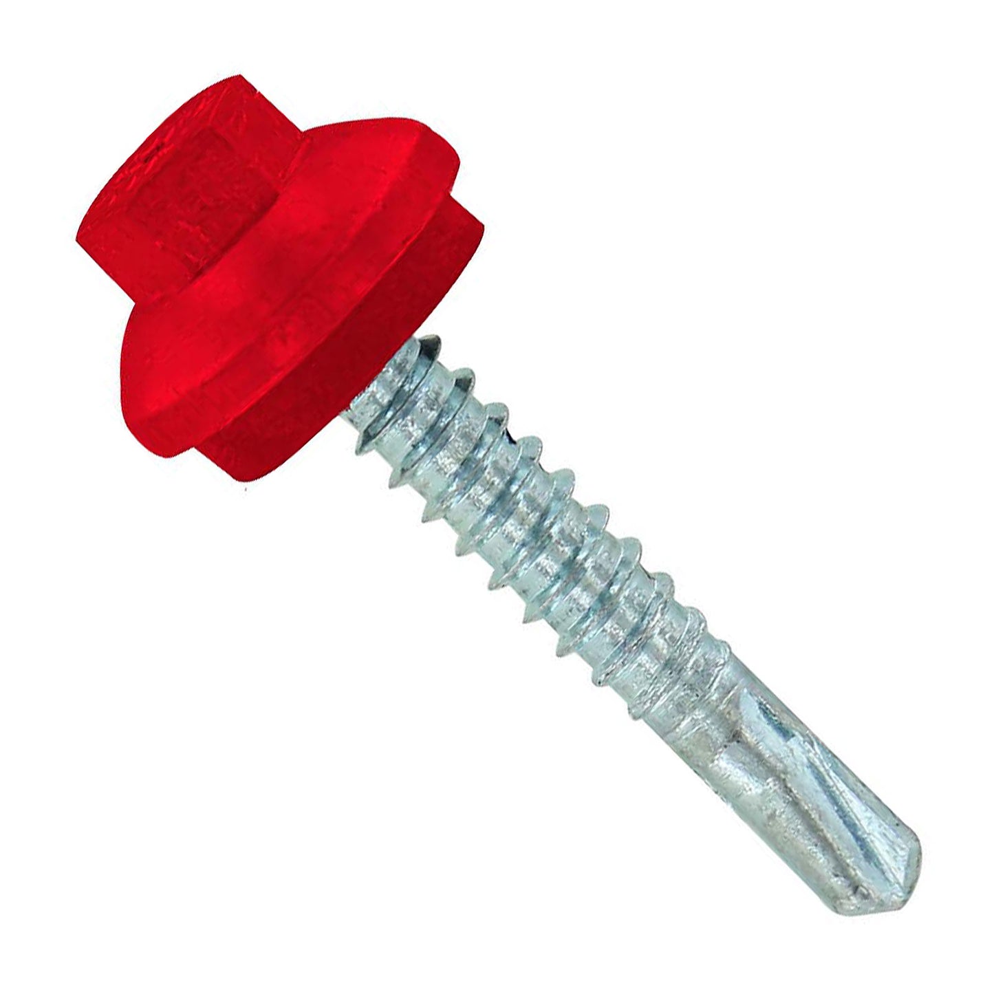 #12 x 114 inch ZXL Steelbinder Metal Roofing Screw Crimson Pkg 250