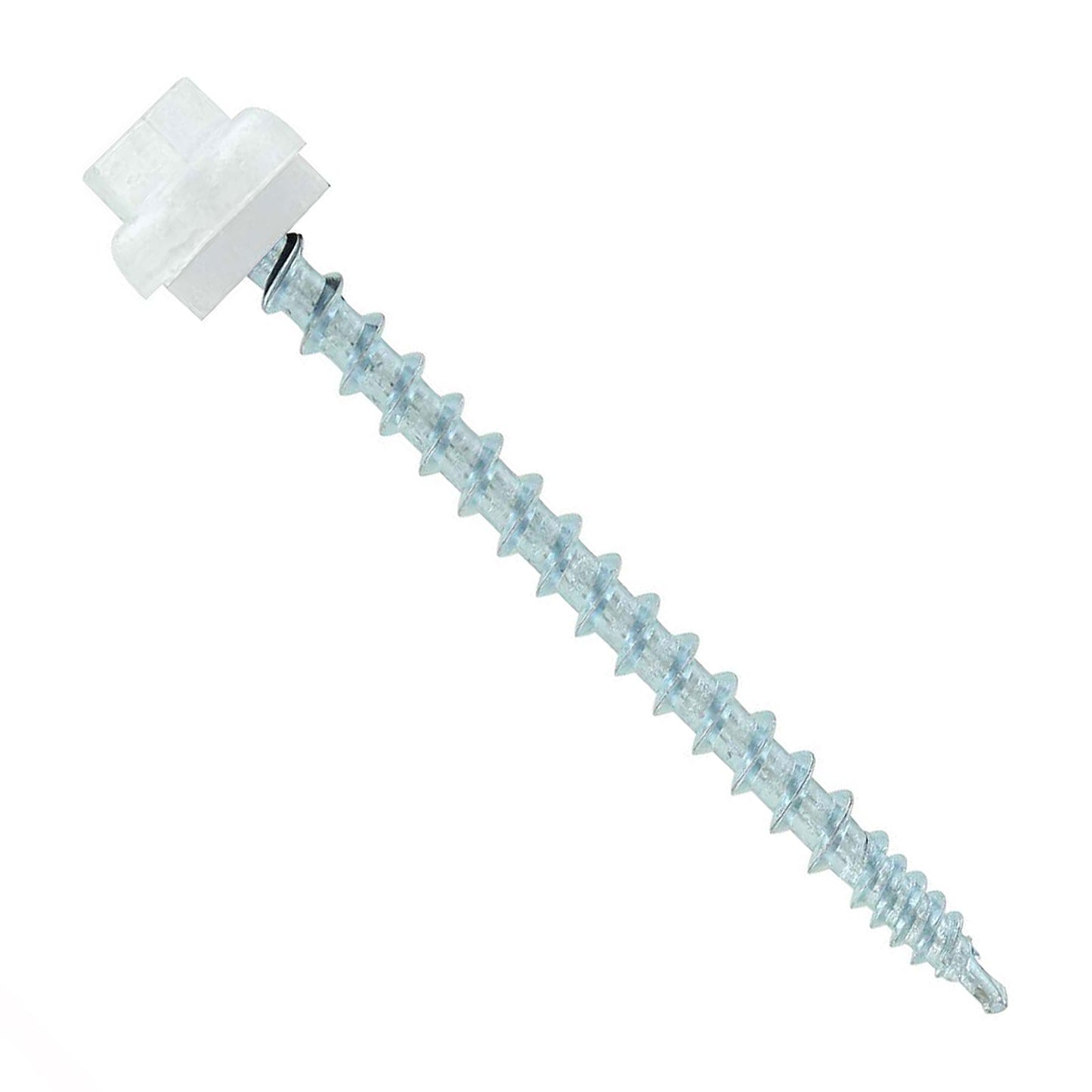 #10 x 212 inch ZXL Woodbinder Metal Roofing Screw Bright White Pkg 250