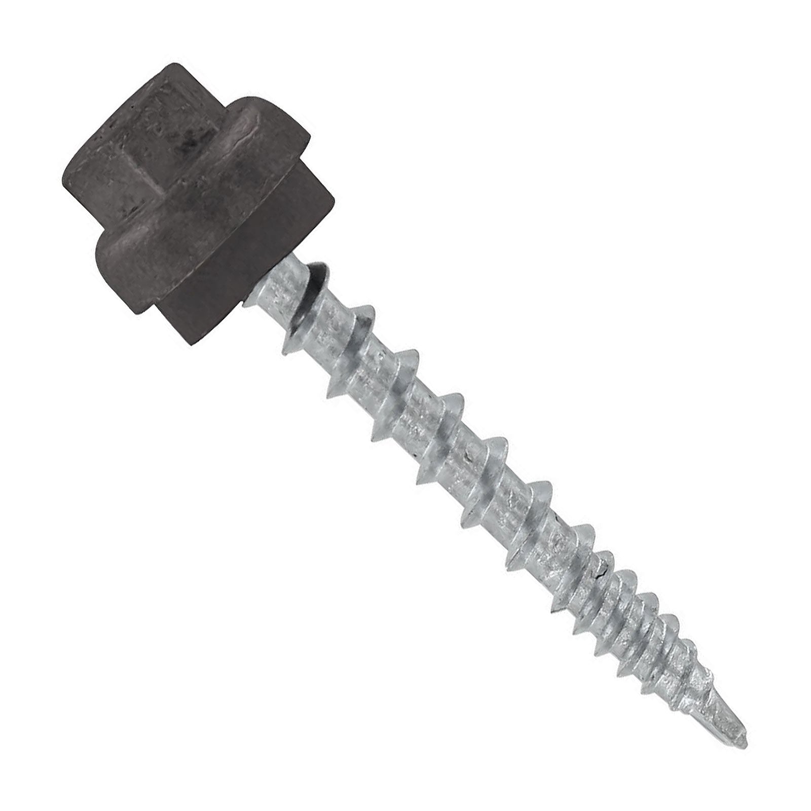 #10 x 112 inch ZXL Woodbinder Metal Roofing Screw Charcoal Gray Pkg 250