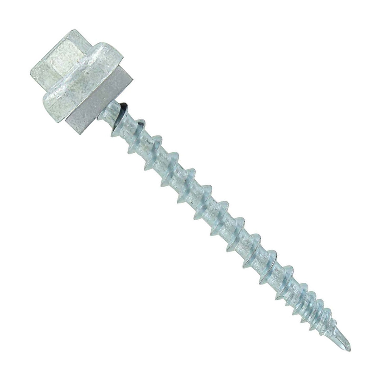 #10 x 2 inch ZXL Woodbinder Metal Roofing Screw Light Gray Pkg 250