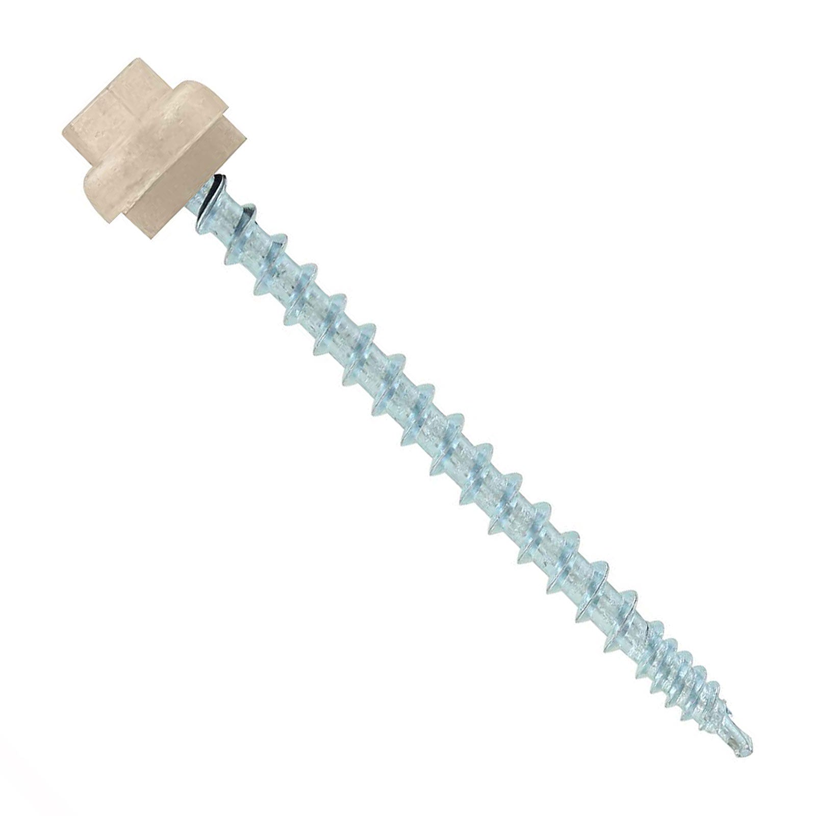 #10 x 212 inch ZXL Woodbinder Metal Roofing Screw Light Stone Pkg 250