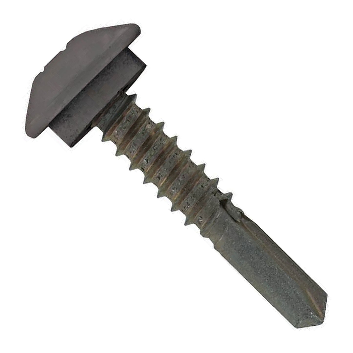 #1214 x 114 inch Eclipse Steelbinder Metal Roofing Screw Charcoal Gray Pkg 250