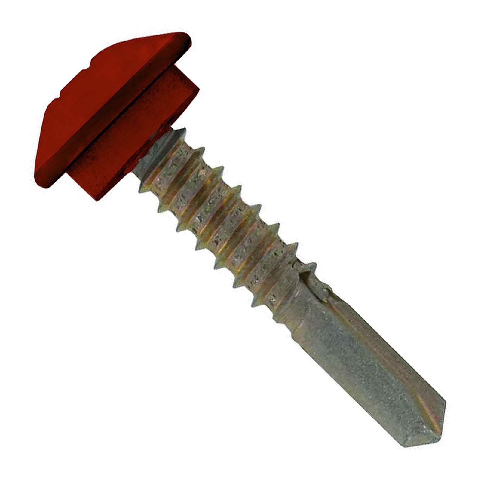 #1214 x 114 inch Eclipse Steelbinder Metal Roofing Screw Rustic Red Pkg 250