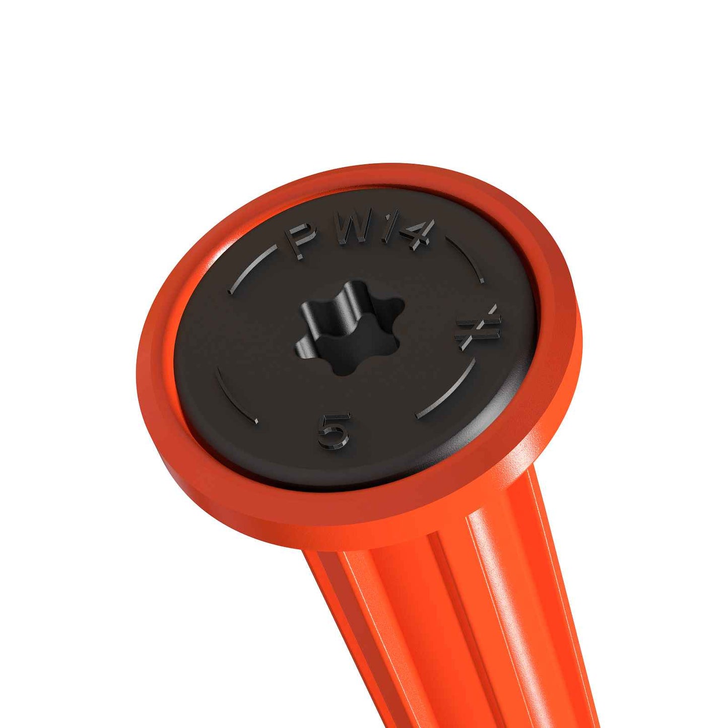 Simpson 0.140" x 5" SDPW Deflector Screw - Orange E-Coat