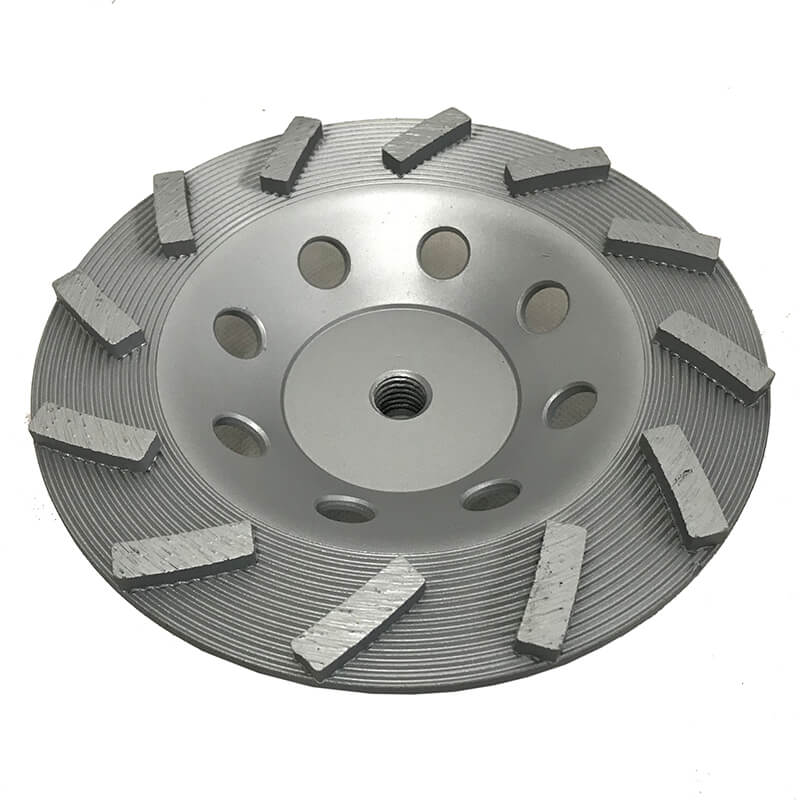 Syntec Spiral Cup Wheel - Silver Concrete Grinding Wheel